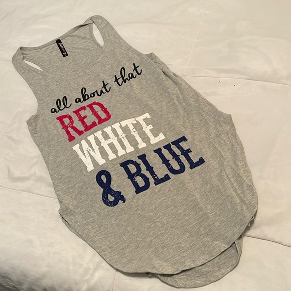 💜 Patriotic Graphic Tank - Picture 1 of 2